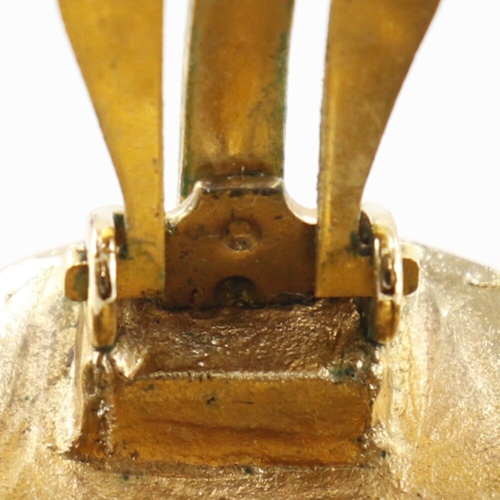 CHANEL Gold Logo Earrings - Picture 5 of 7